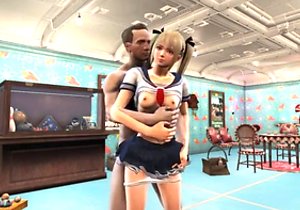 Surprisingly Christmassy 3D MILF porno movie in HD