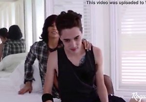 Eager guy walks in on her, gets a BJ as a reward